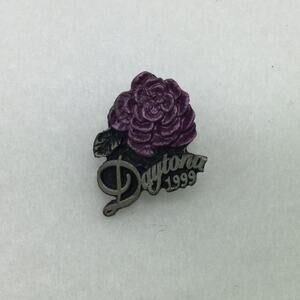 Daytona 1999 Purple Rose Collector Biker Pin